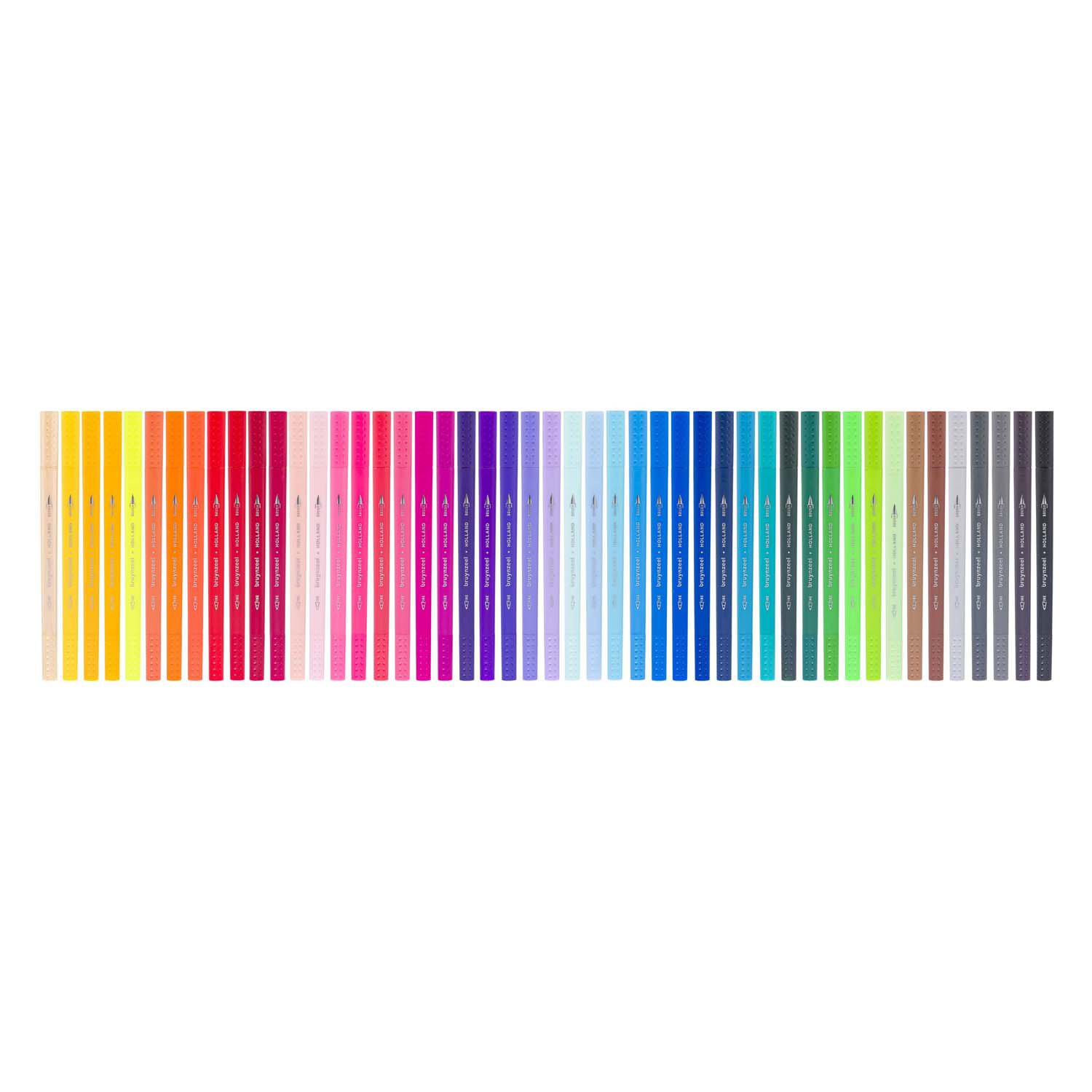 Bruynzeel Creatives Fineliner Brushpen Set 48 Kleuren - Afbeelding 2