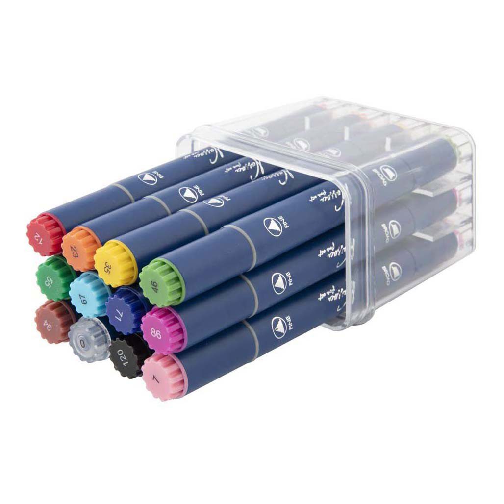 Nassau Ronde Dual Markers - 12st. - Afbeelding 2