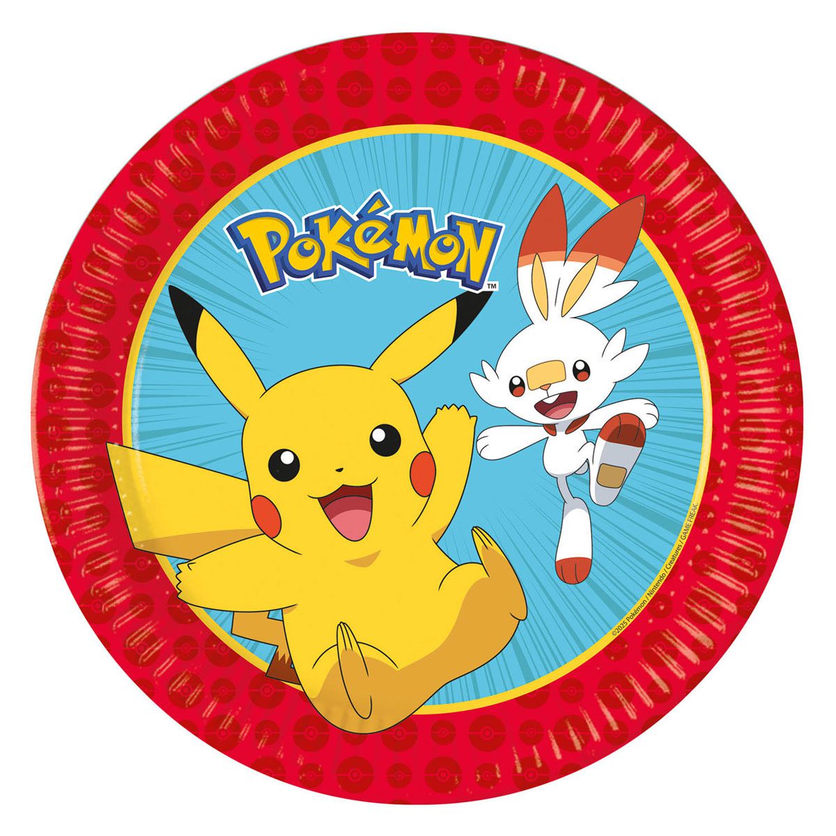 Papieren Borden 23cm Next Generation Pokemon – 8st.