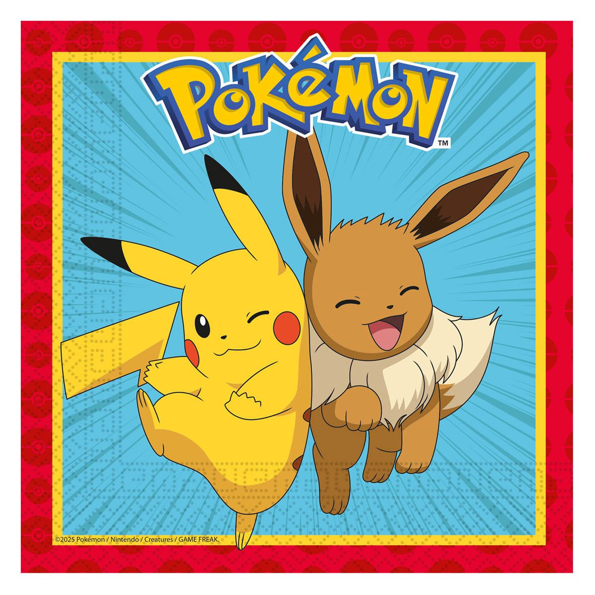 Papieren Servetten 33x33cm Pokemon – 20st.