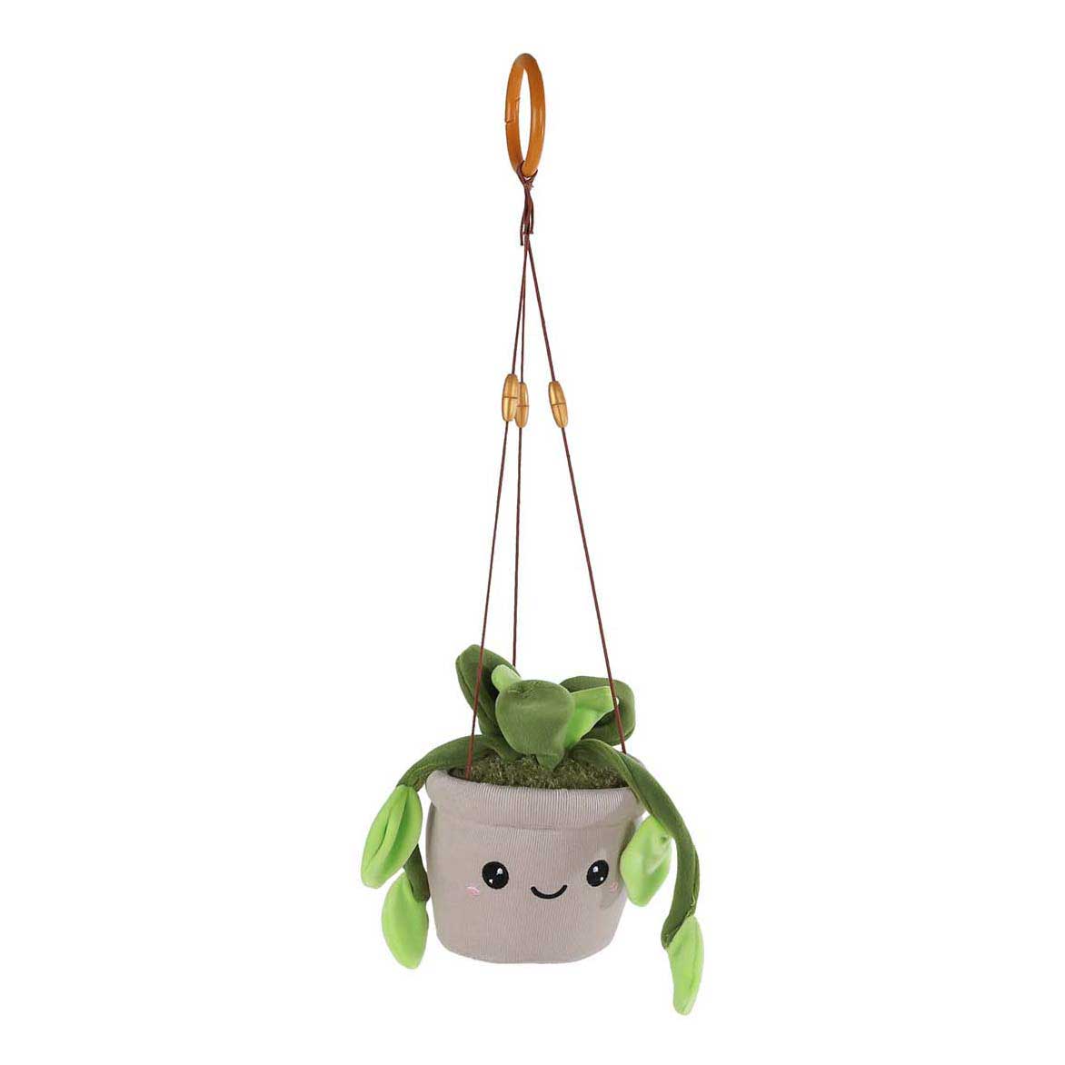 Take Me Home Hangplant Pluche Licht Groene Bladeren – 24cm