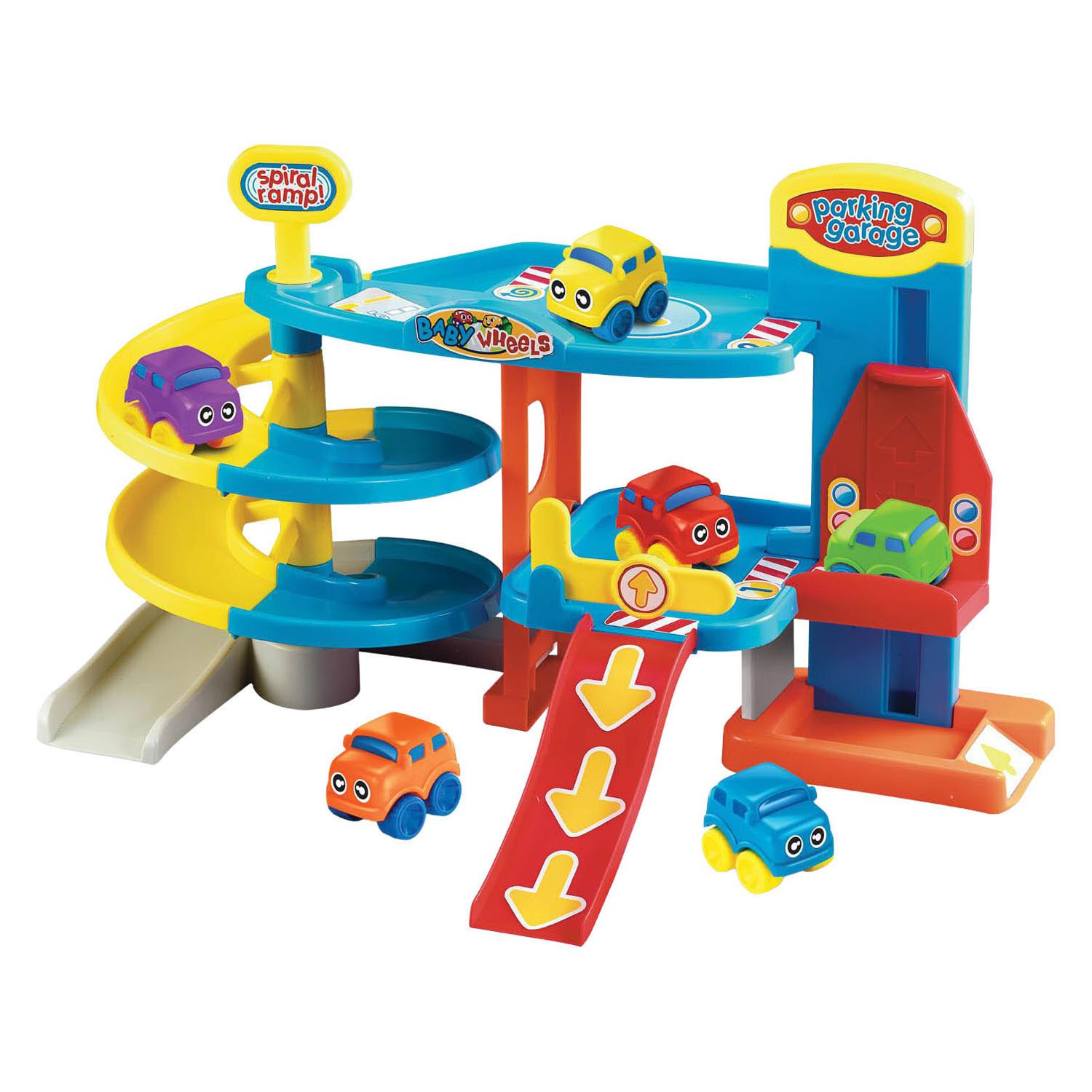 Baby Wheel Parkeer Garage met 6 Autos